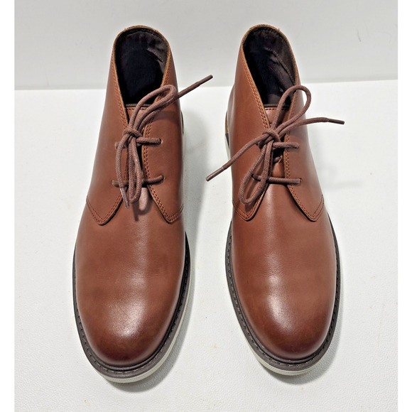 Cole Haan Go-to Lace Chukka Boots Men's 8.5M Woodbury Tan Round Toe Lace Up - Picture 2 of 10